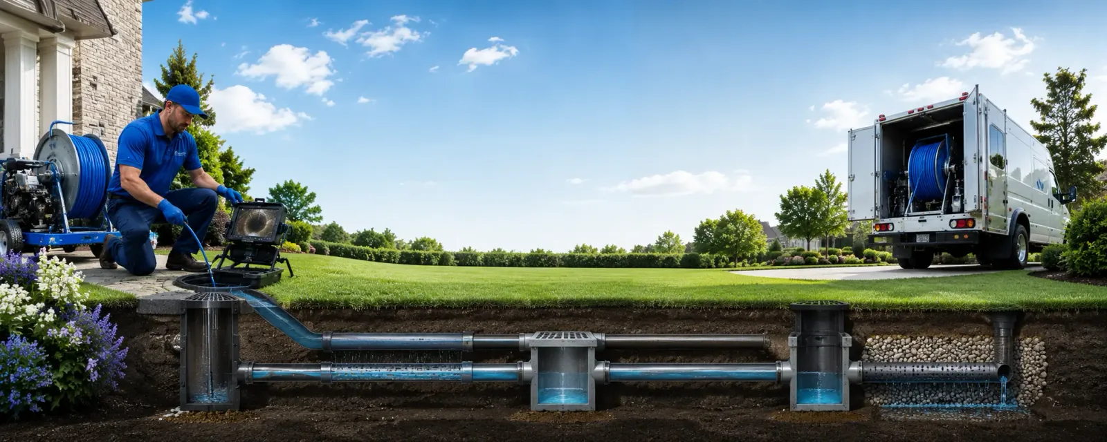 Outdoor drain cleaning information for Holland, MA
